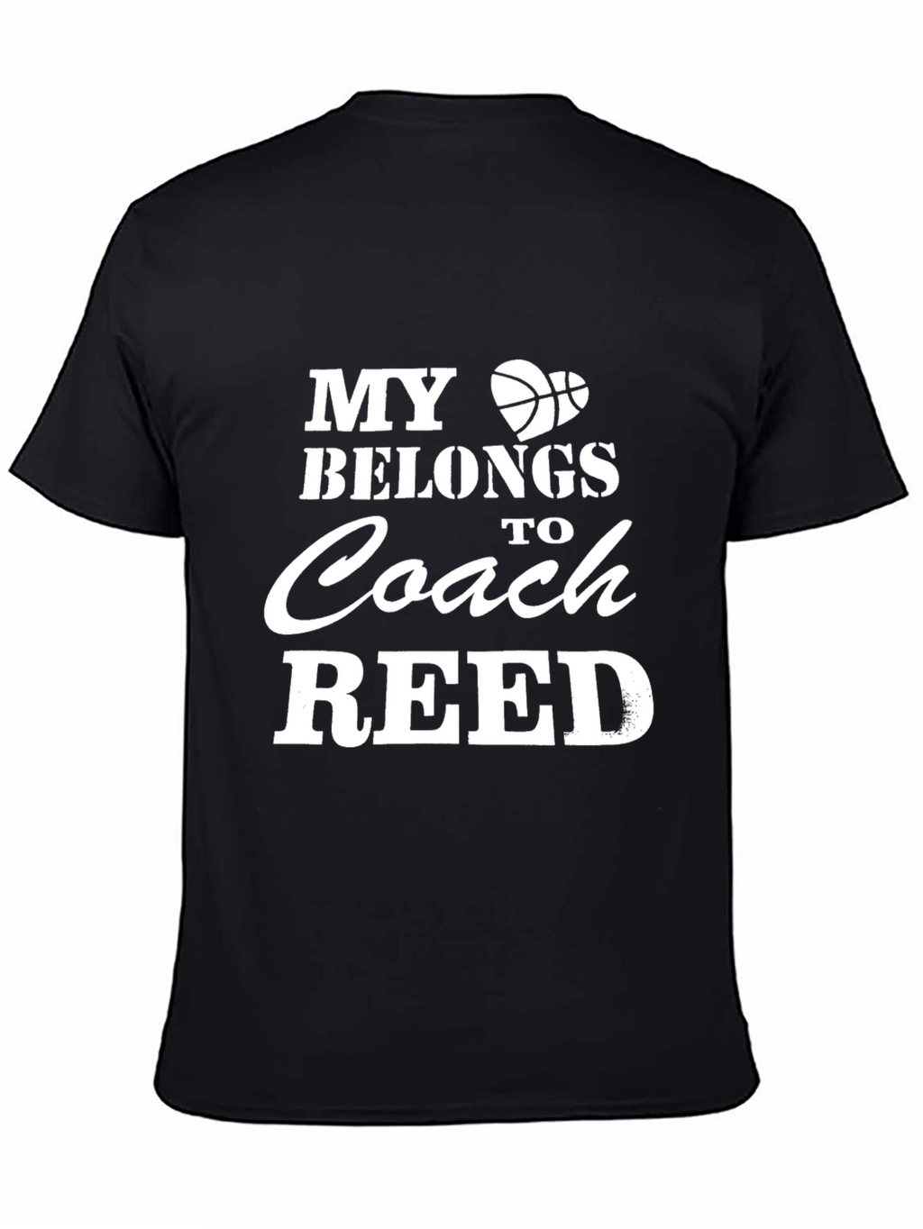 Basketball Coach Shirt: My Heart Belongs to Coach Reed