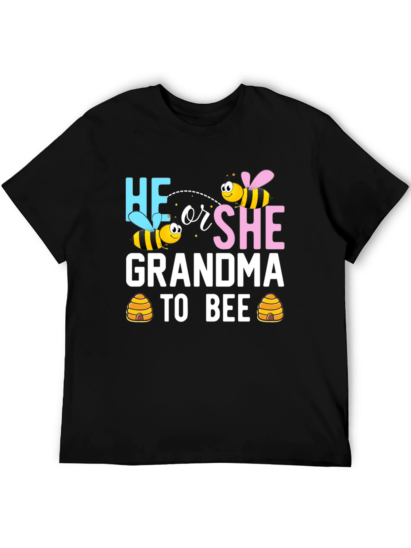 He or She Grandma to Bee Gender Reveal T-Shirt