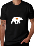 Gay Bear Pride T-Shirt - Black Cotton Tee