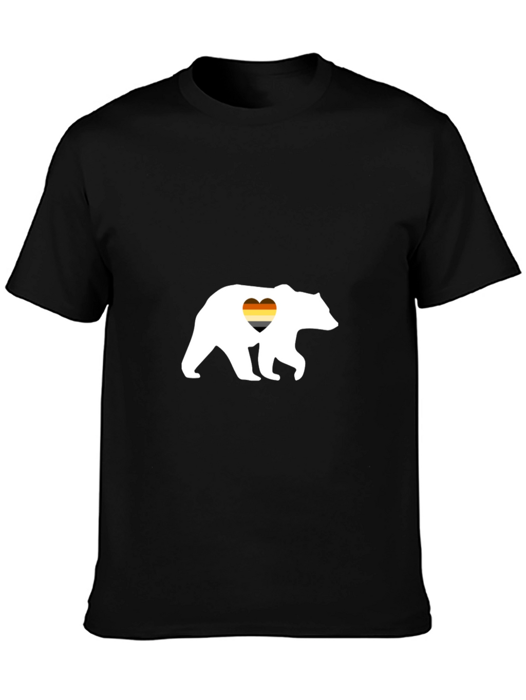 Gay Bear Pride T-Shirt - Black Cotton Tee