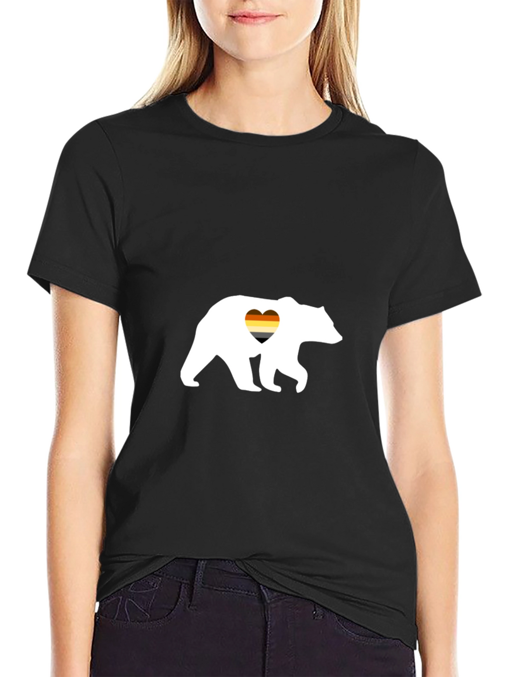 Gay Bear Pride T-Shirt - Black Cotton Tee