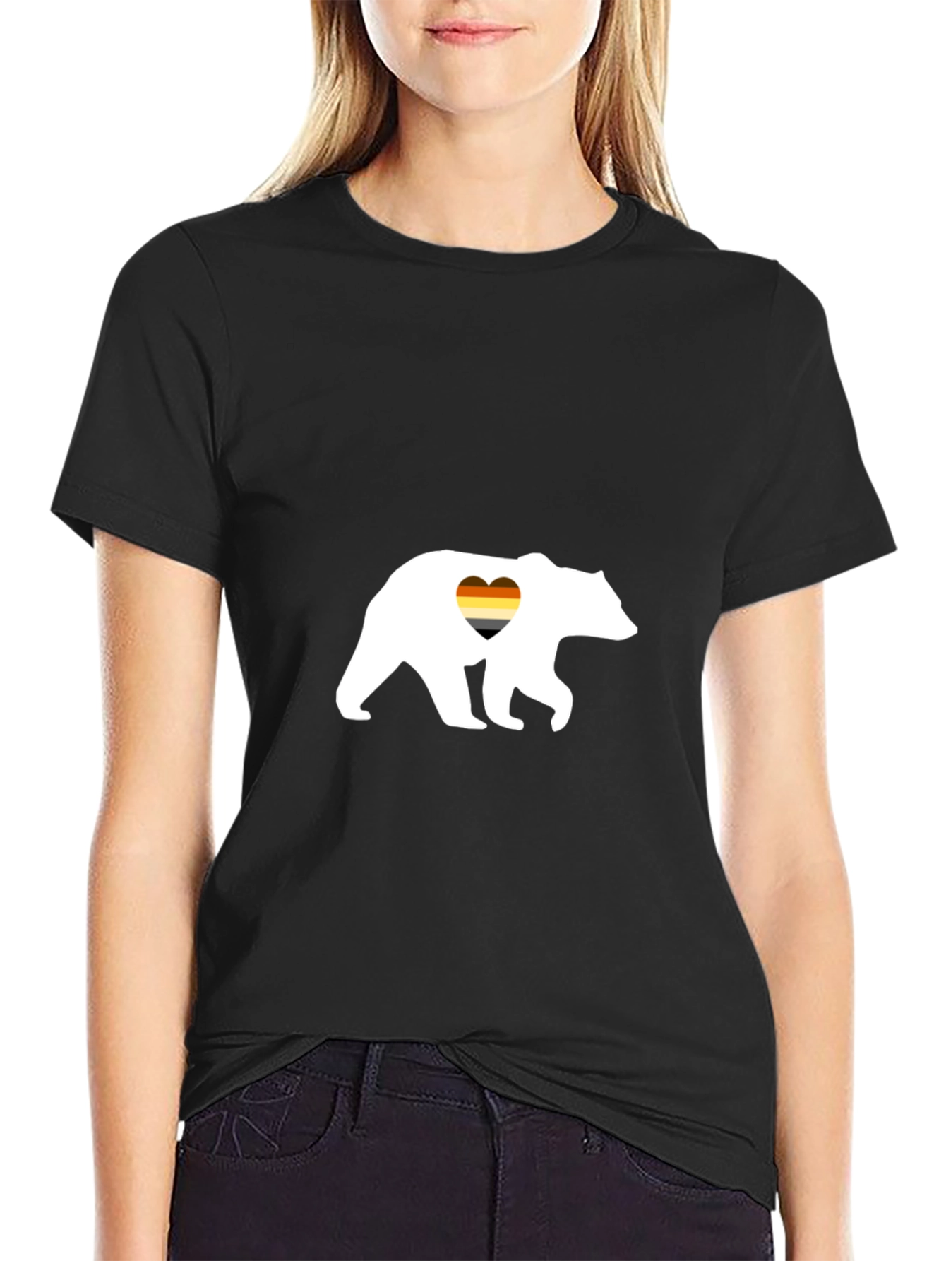 Gay Bear Pride T-Shirt - Black Cotton Tee