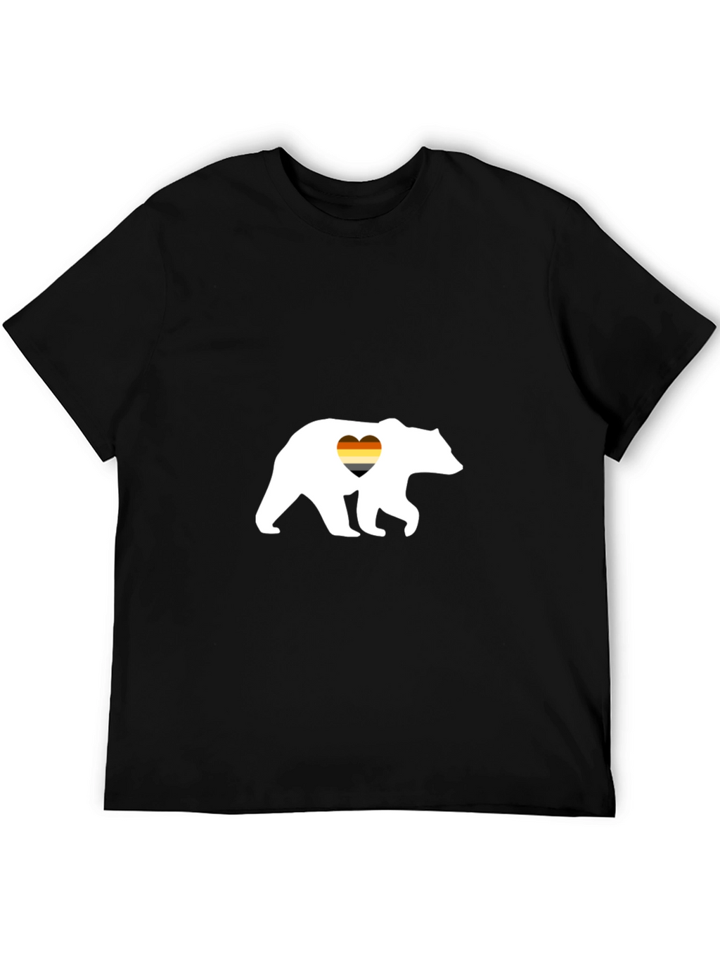Gay Bear Pride T-Shirt - Black Cotton Tee