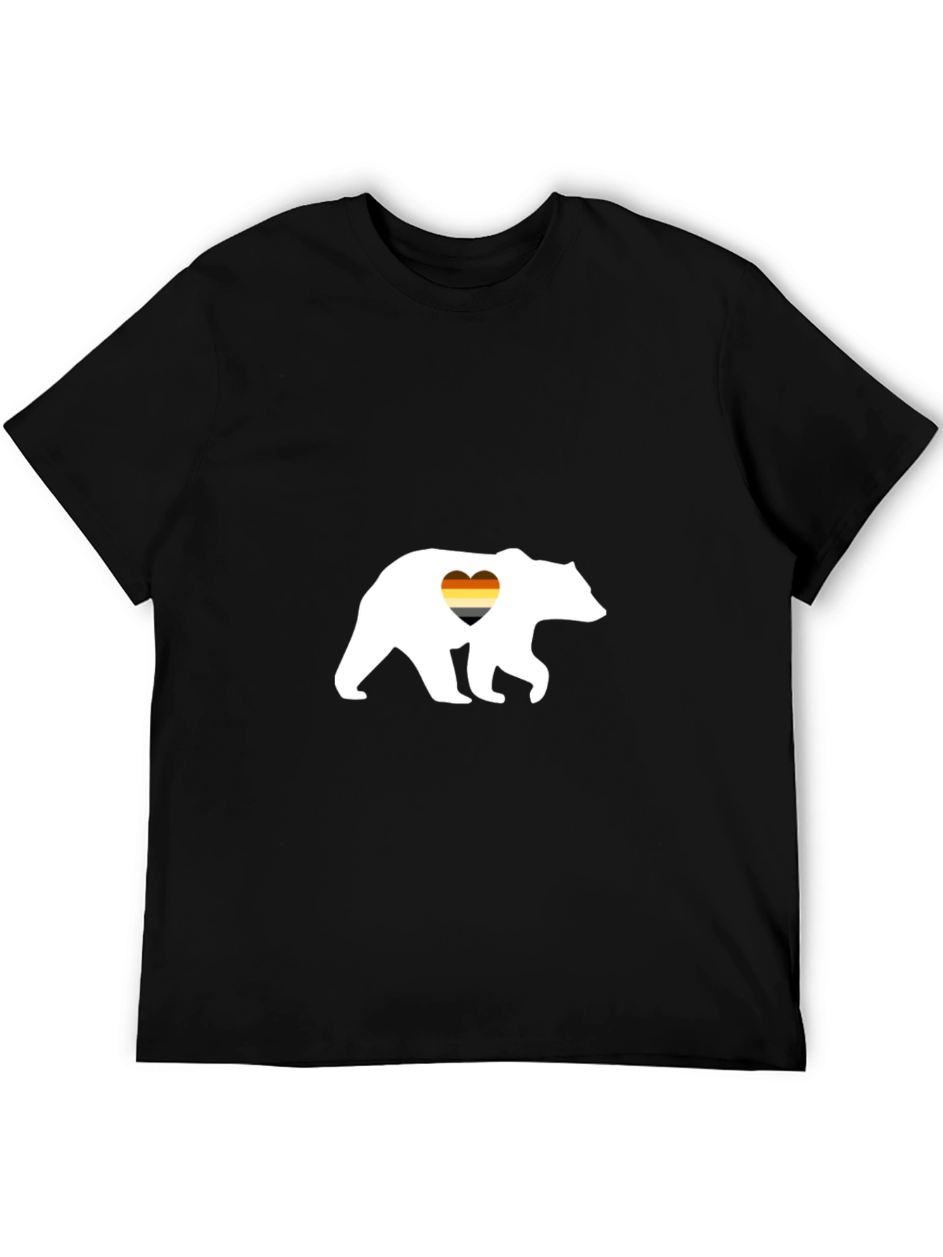 Gay Bear Pride T-Shirt - Black Cotton Tee