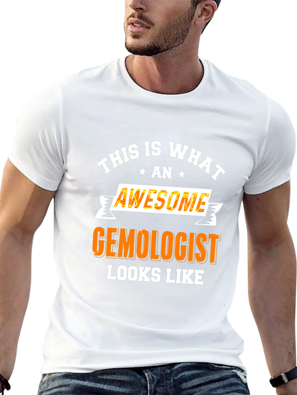 Awesome Gemologist Graphic Tee - Black