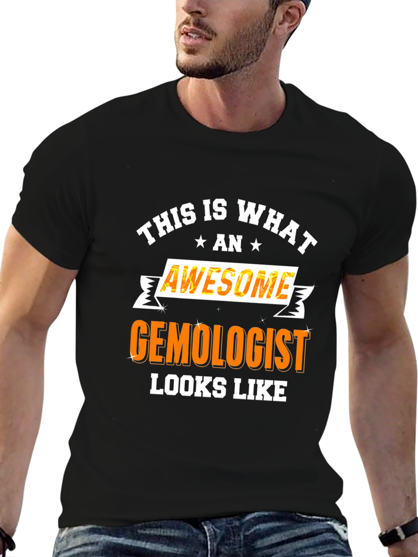 Awesome Gemologist Graphic Tee - Black
