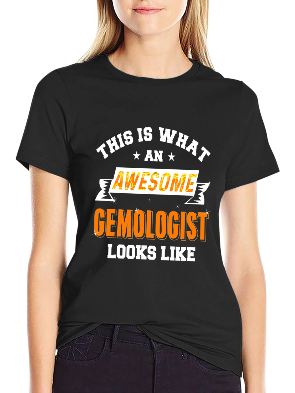 Awesome Gemologist Graphic Tee - Black
