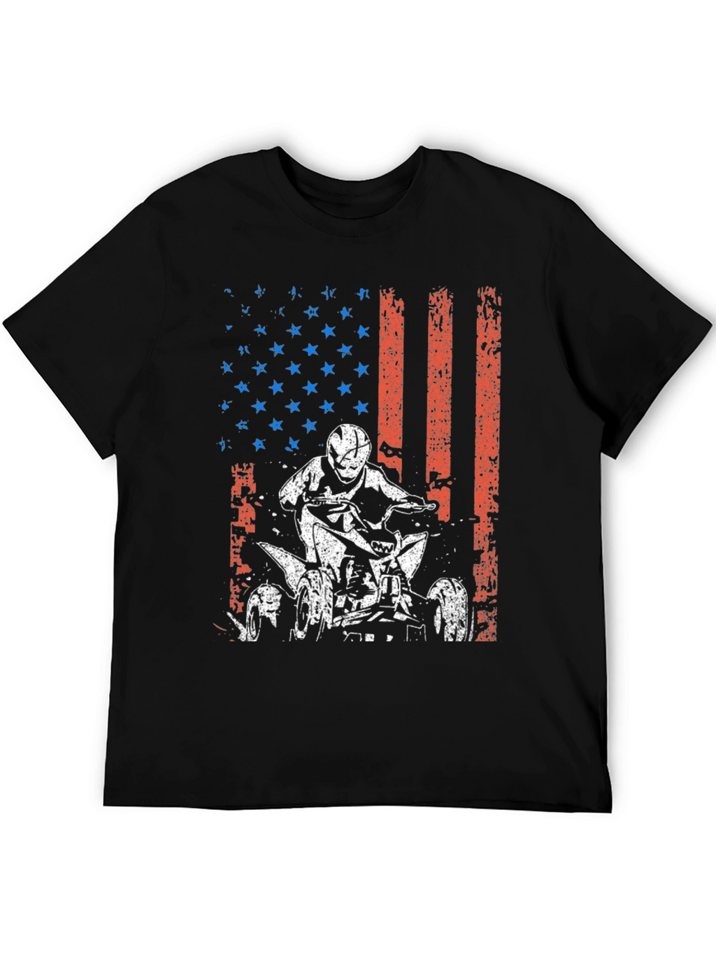 American Flag ATV Rider Graphic Tee