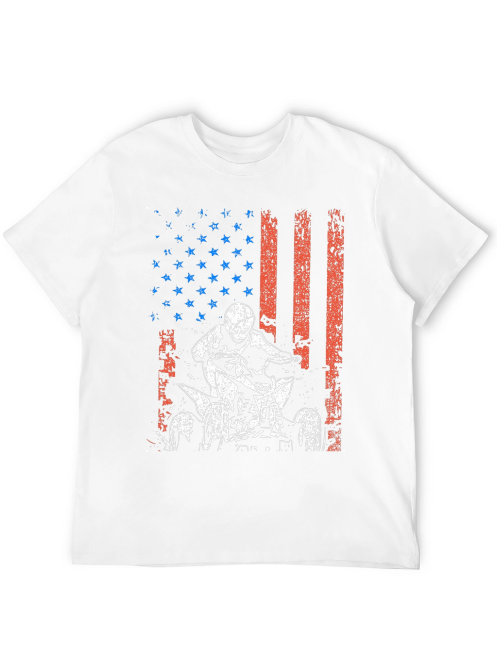 American Flag ATV Rider Graphic Tee