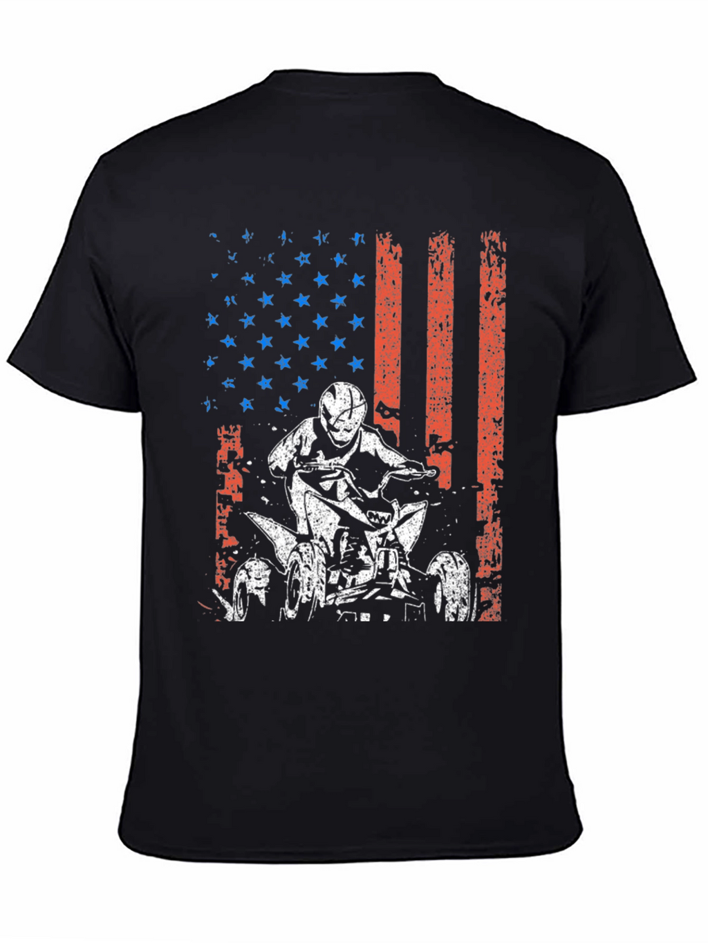 American Flag ATV Rider Graphic Tee