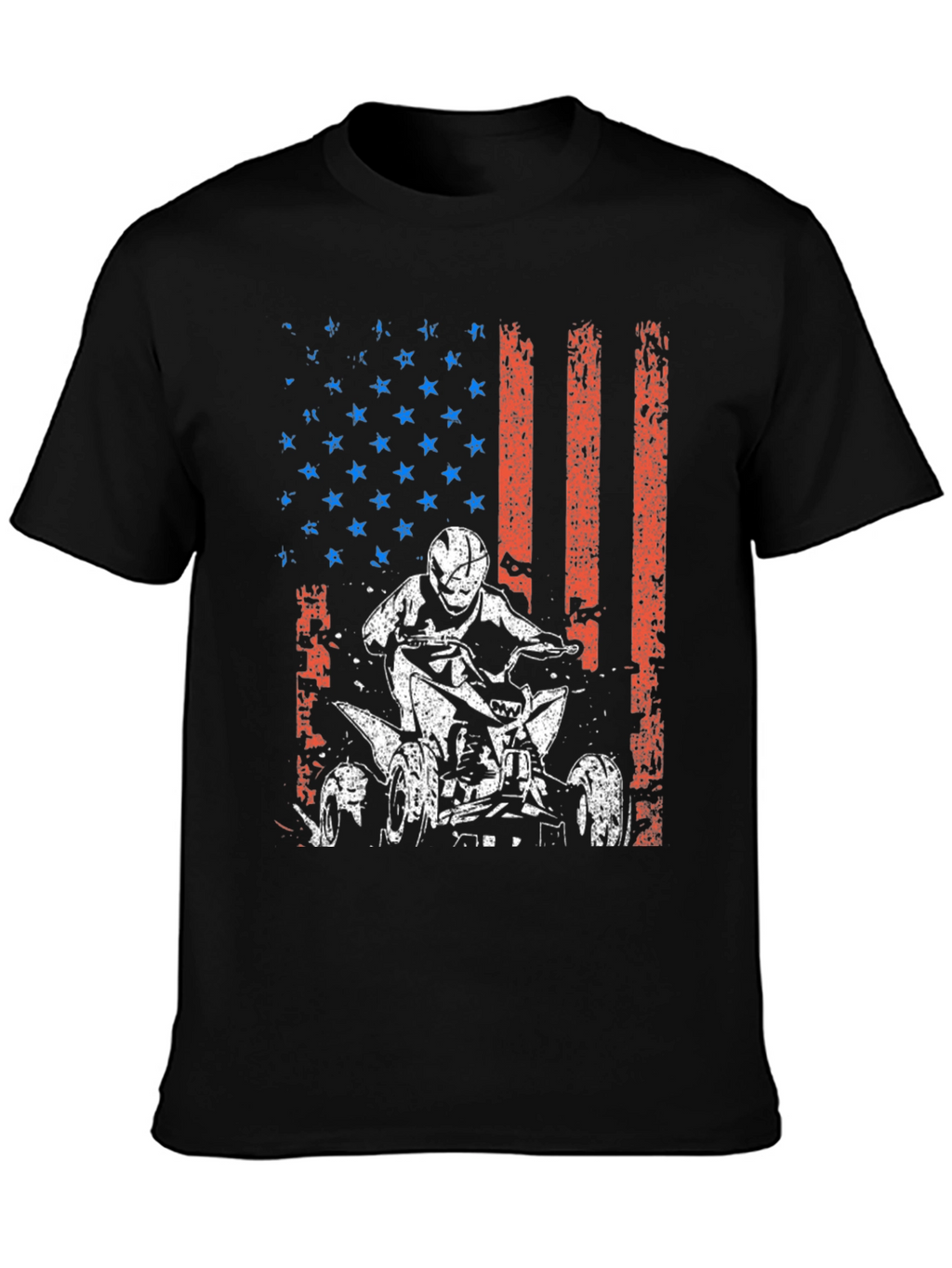 American Flag ATV Rider Graphic Tee