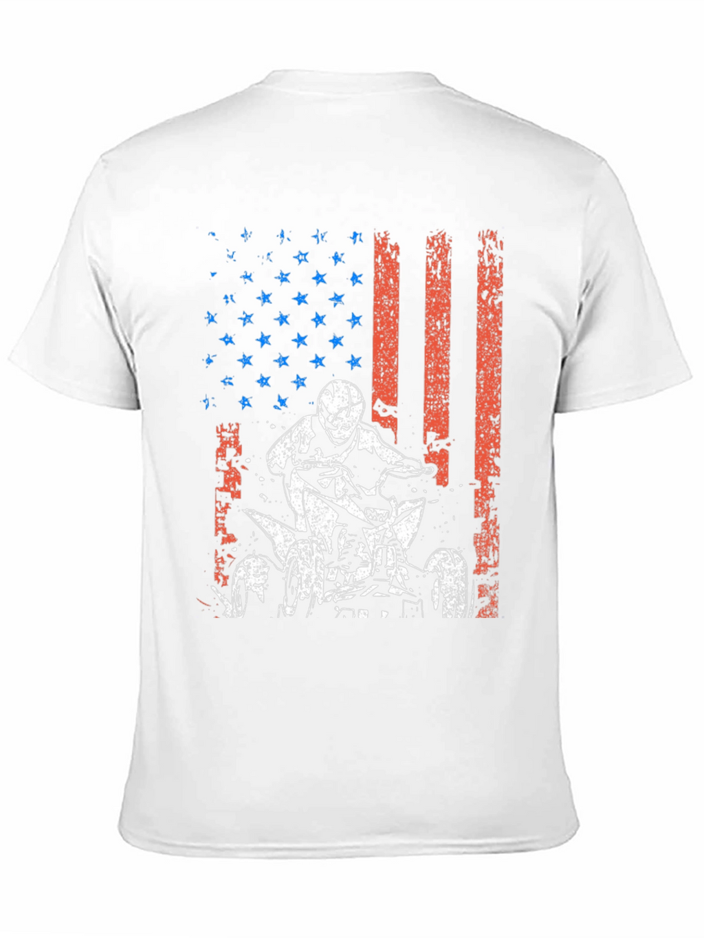 American Flag ATV Rider Graphic Tee