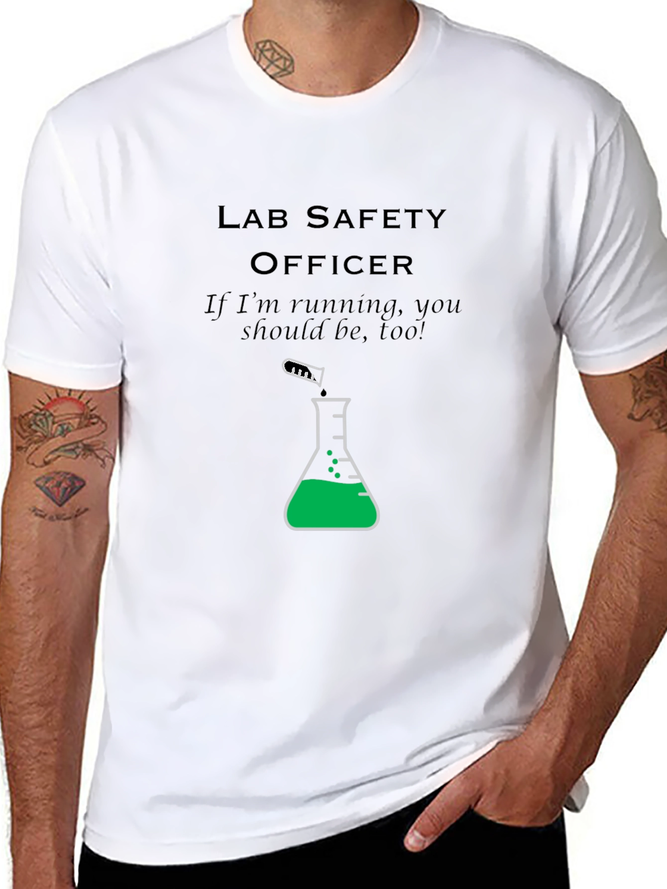 Lab Safety Officer T-Shirt: Run!