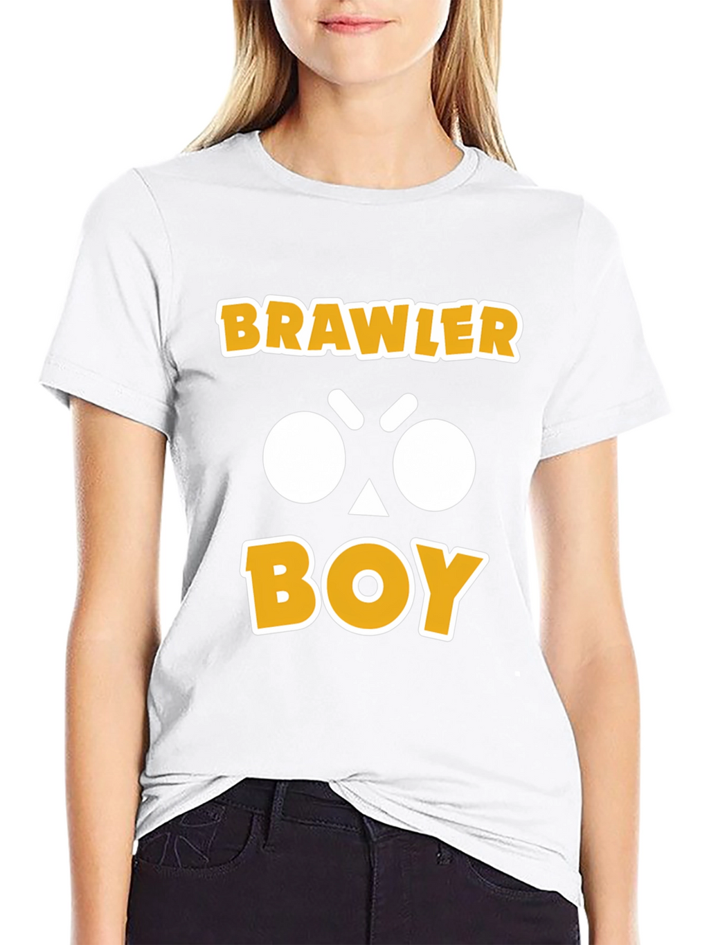 Brawler Boy Graphic Print T-Shirt - Black