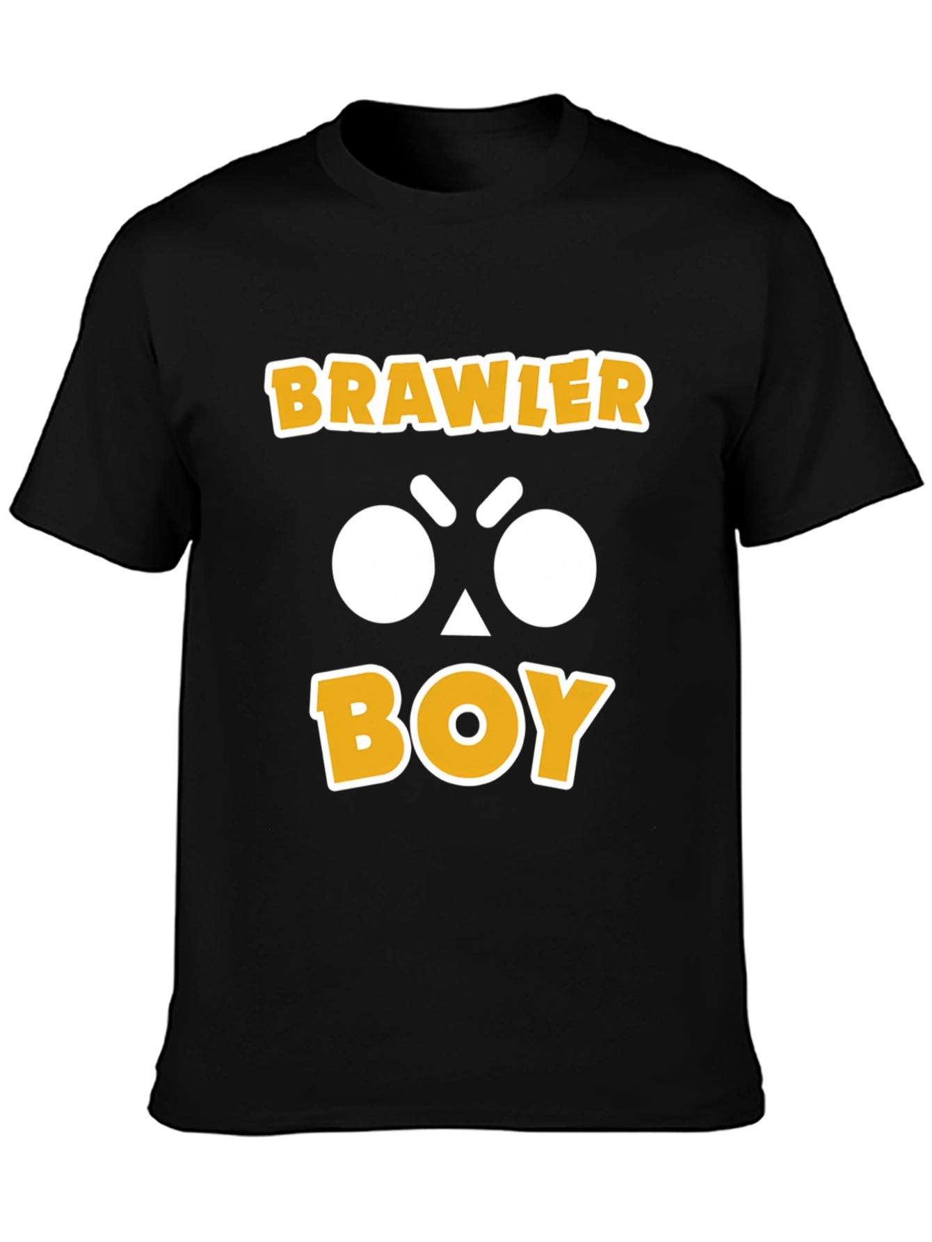 Brawler Boy Graphic Print T-Shirt - Black