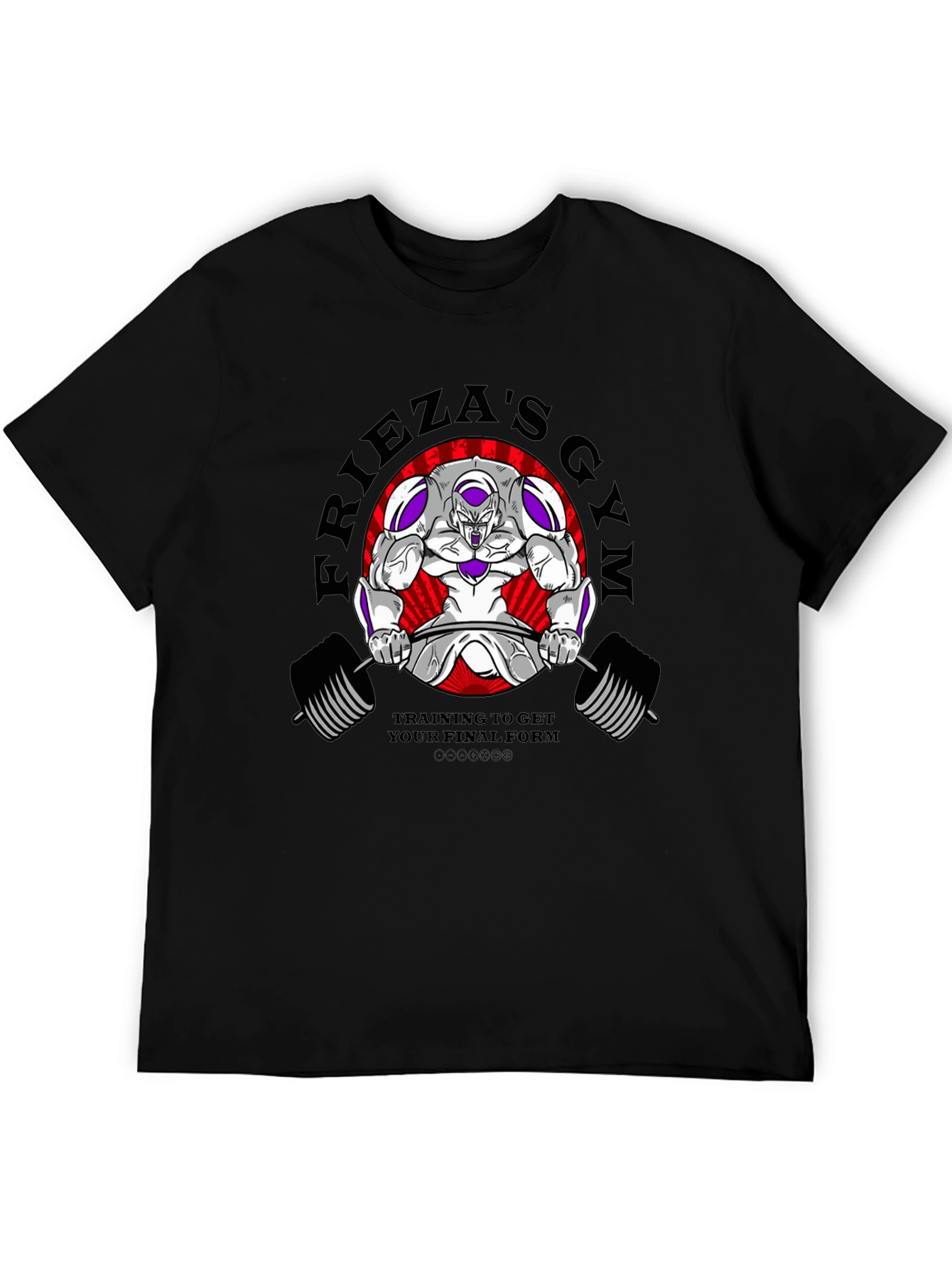 Friezas Gym Black T-Shirt - Training for Final Form!