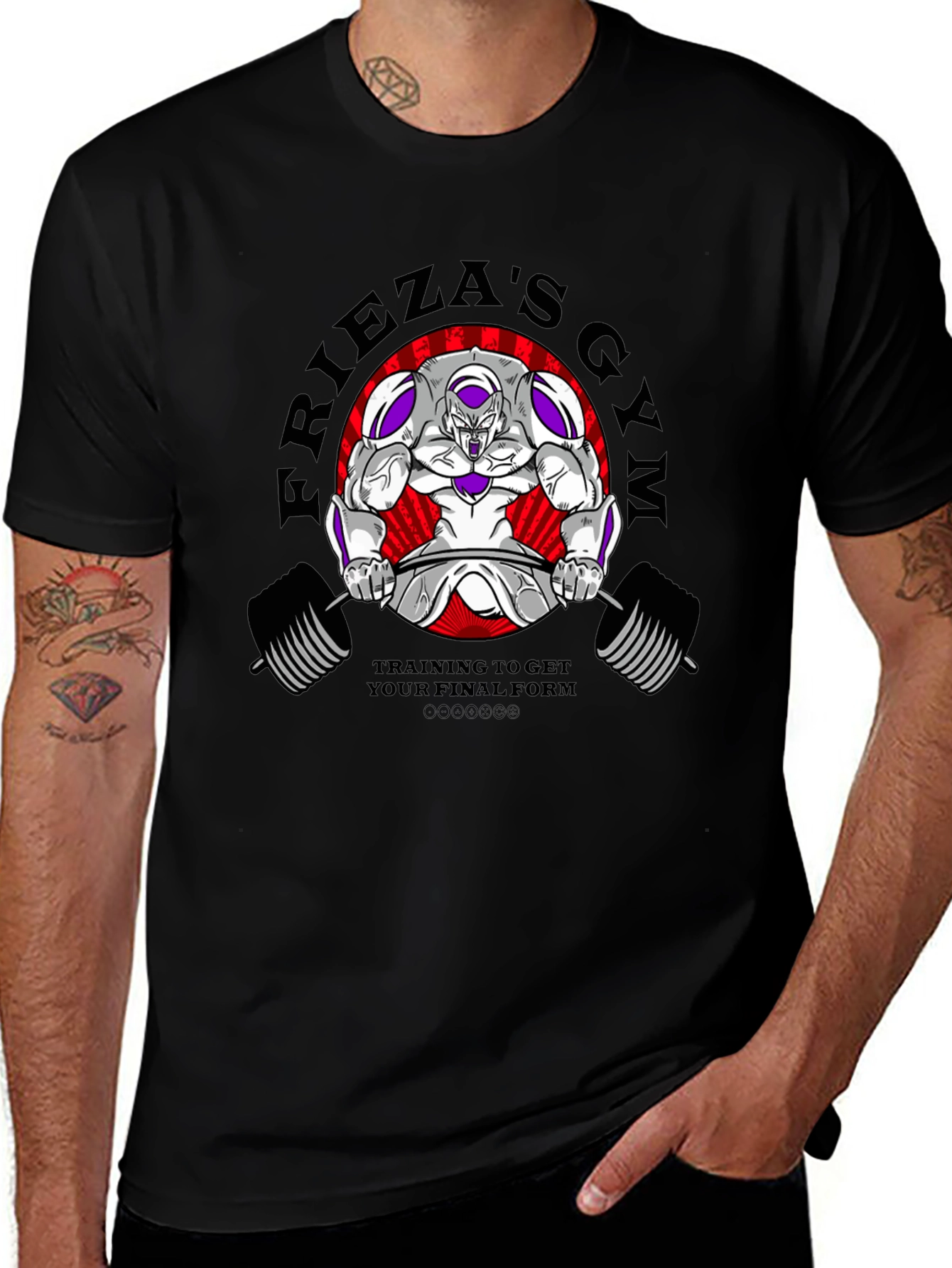 Friezas Gym Black T-Shirt - Training for Final Form!