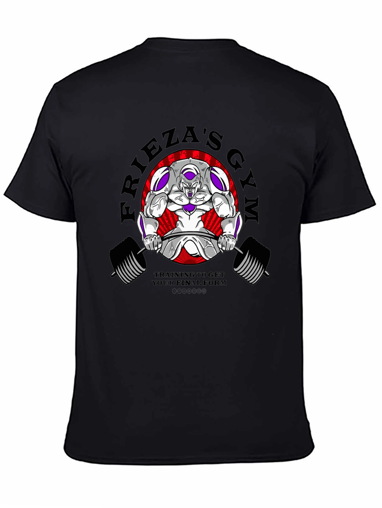 Friezas Gym Black T-Shirt - Training for Final Form!