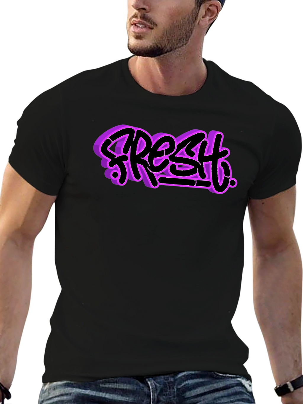 Fresh Graphic Tee - Black