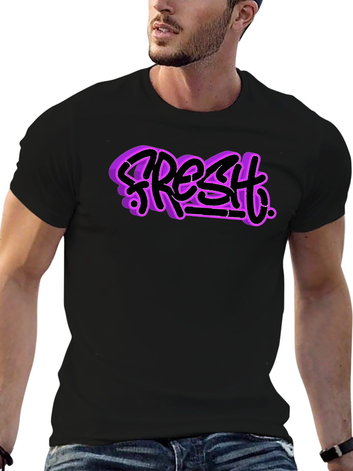 Fresh Graphic Tee - Black