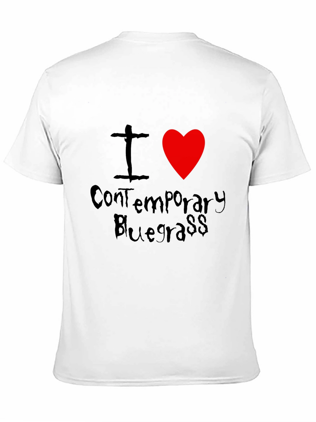 I Heart Contemporary Bluegrass Black T-Shirt