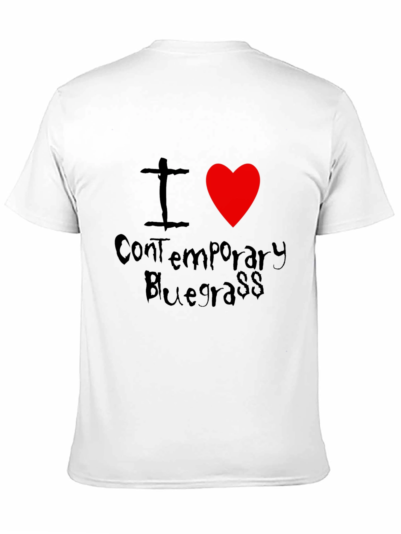 I Heart Contemporary Bluegrass Black T-Shirt