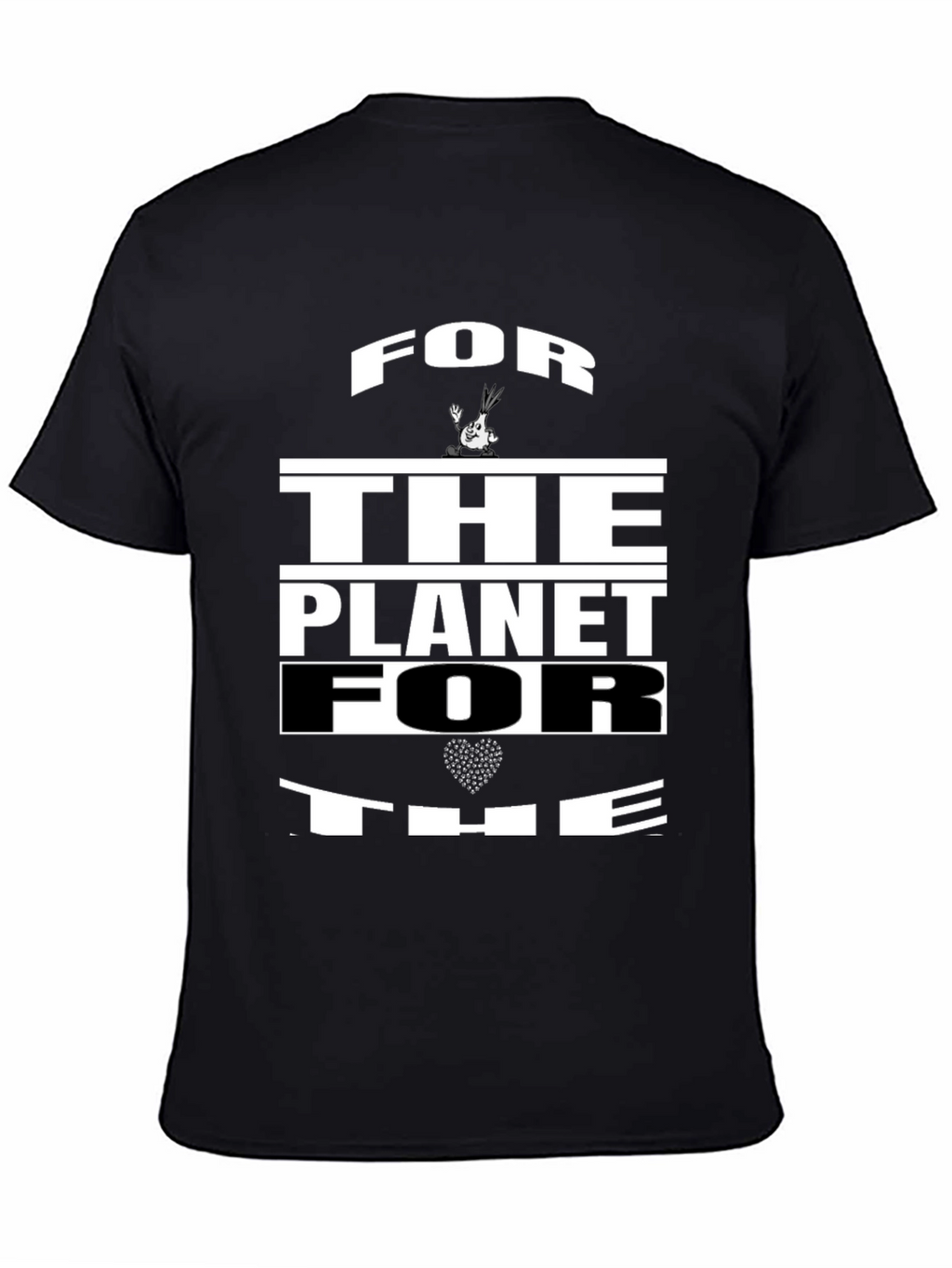 For The Planet Black Graphic Tee