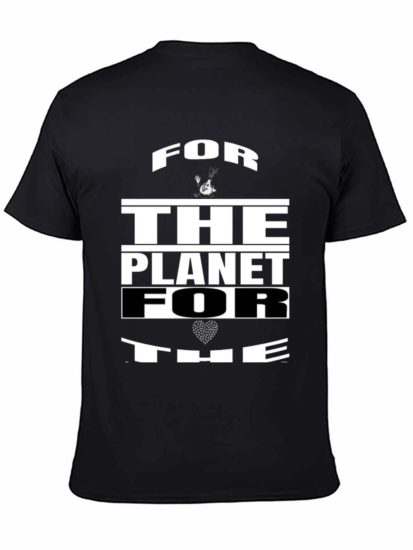 For The Planet Black Graphic Tee