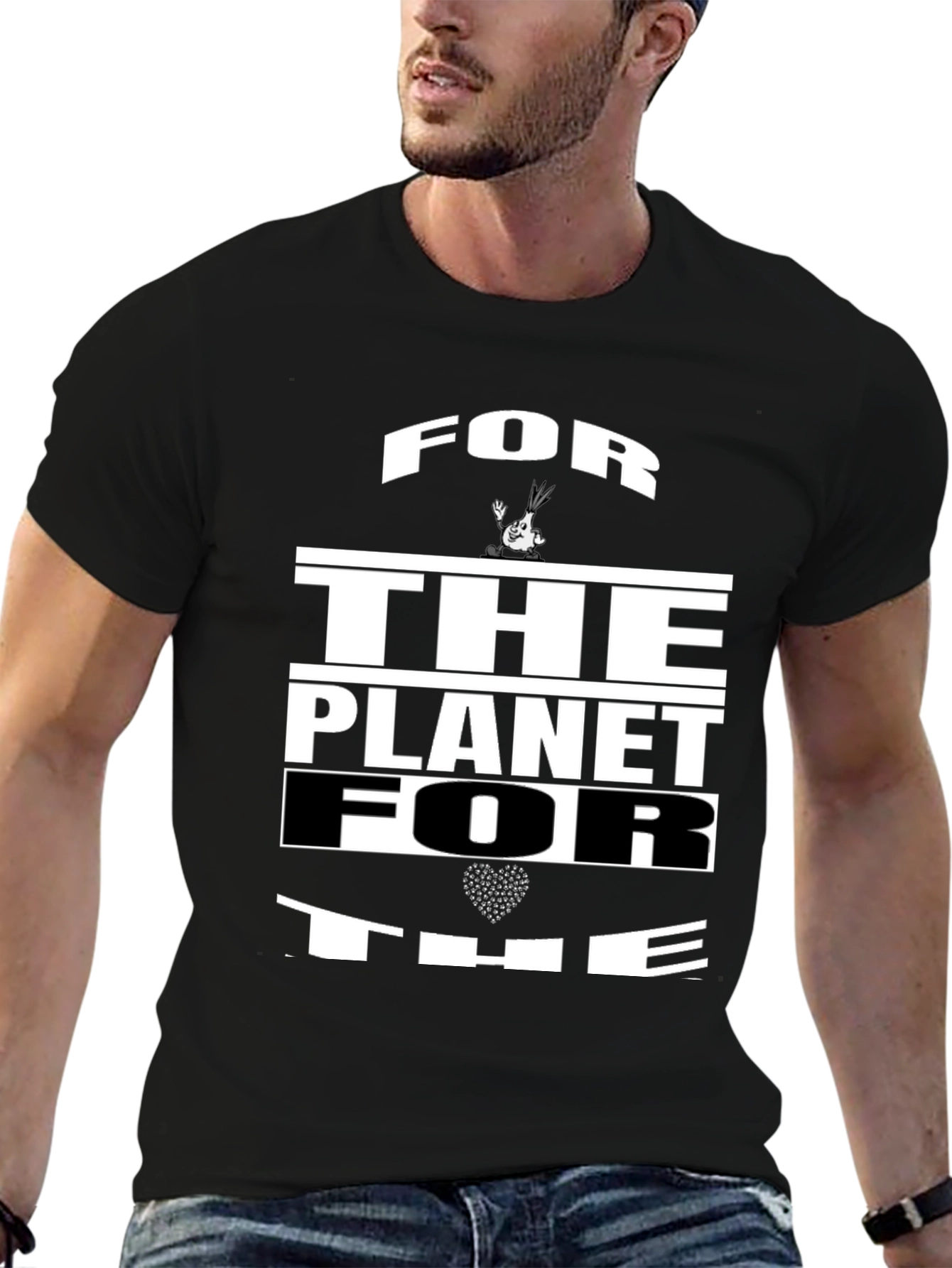 For The Planet Black Graphic Tee