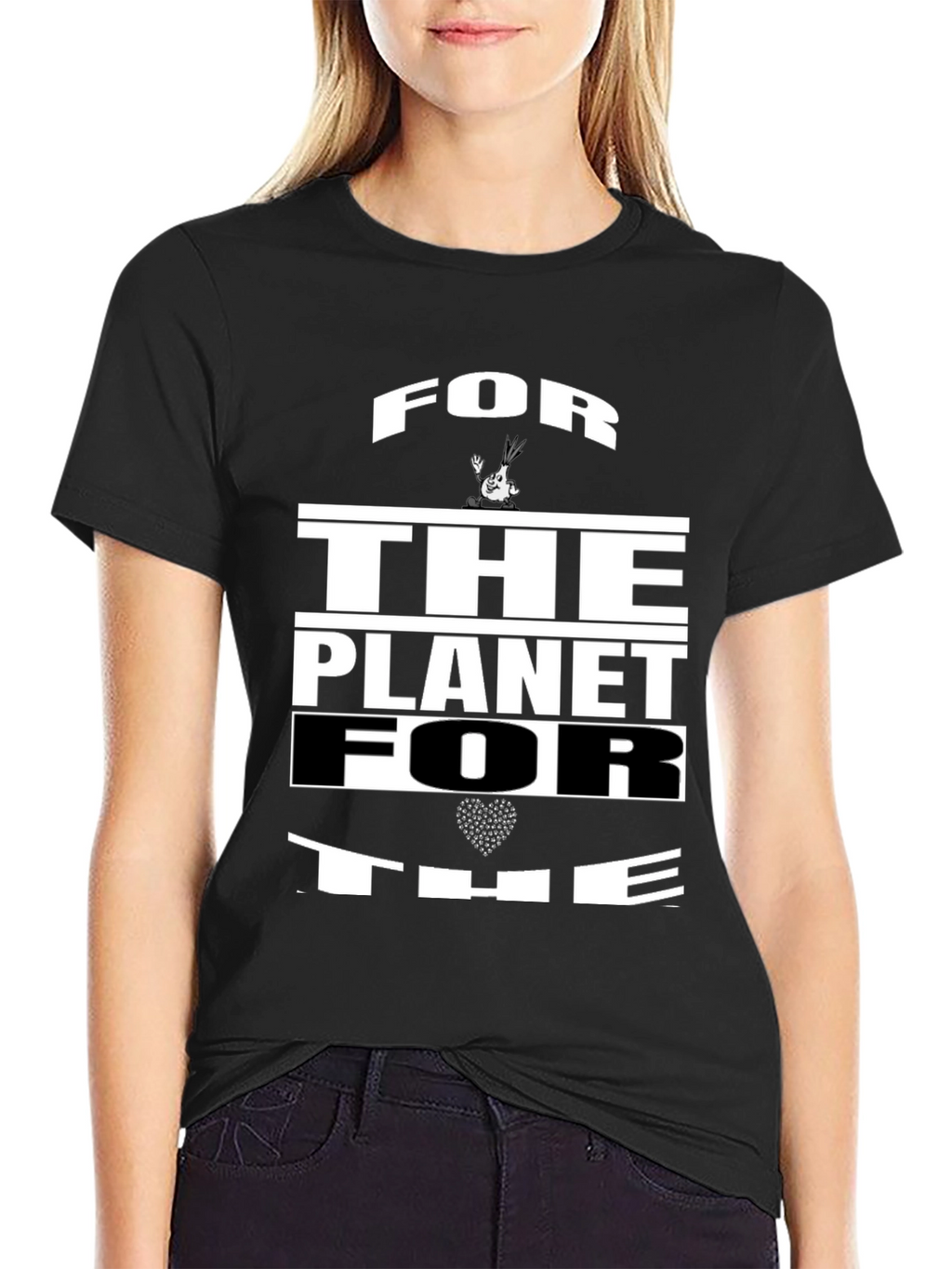 For The Planet Black Graphic Tee