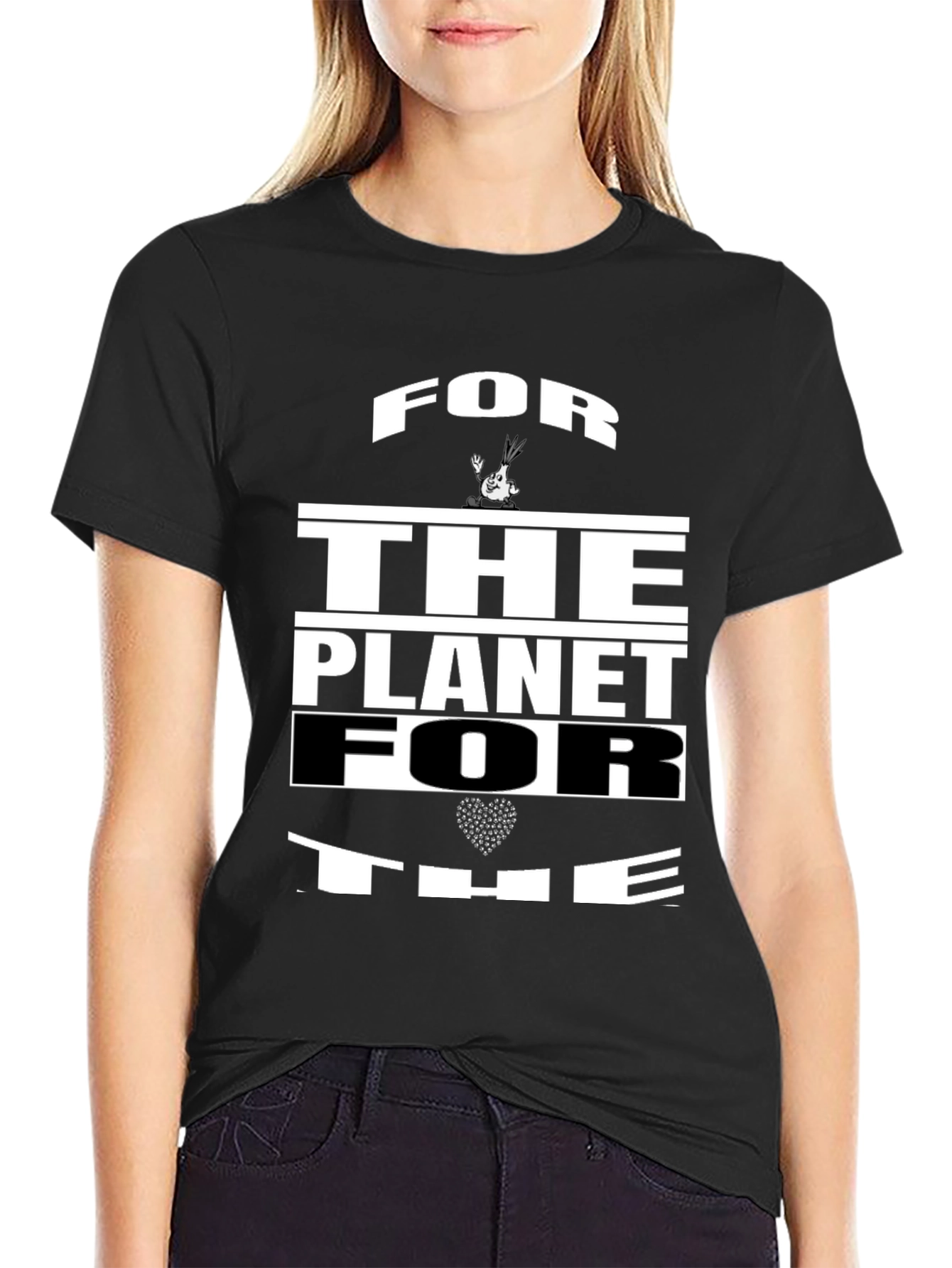 For The Planet Black Graphic Tee