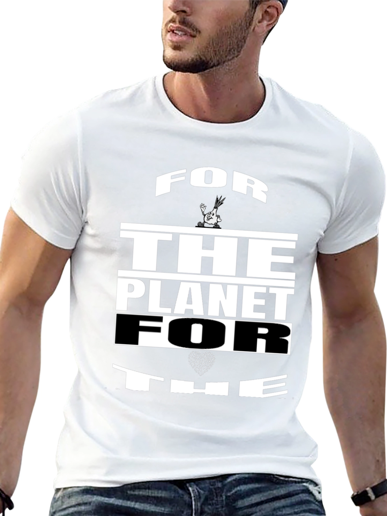 For The Planet Black Graphic Tee