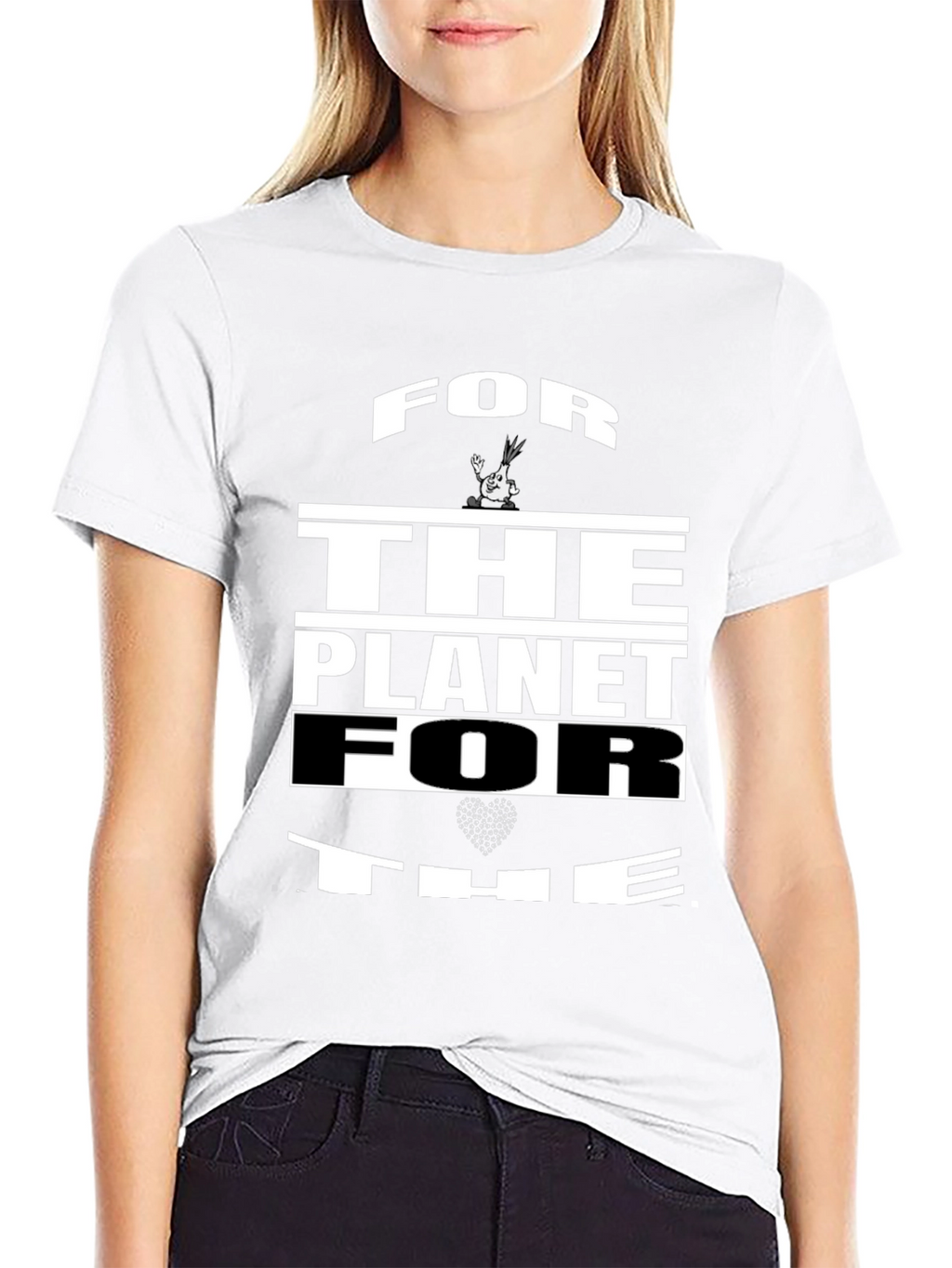 For The Planet Black Graphic Tee