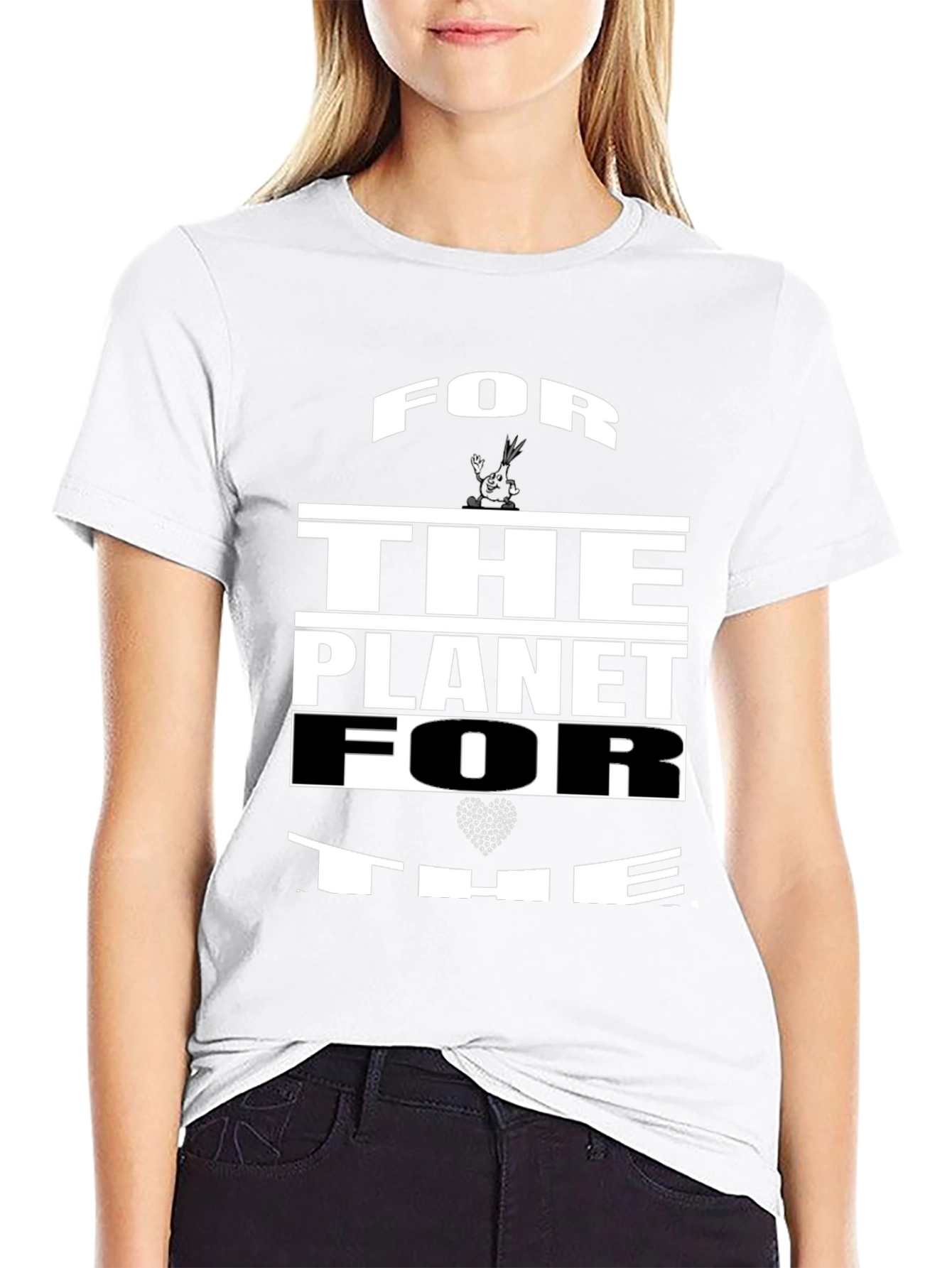 For The Planet Black Graphic Tee