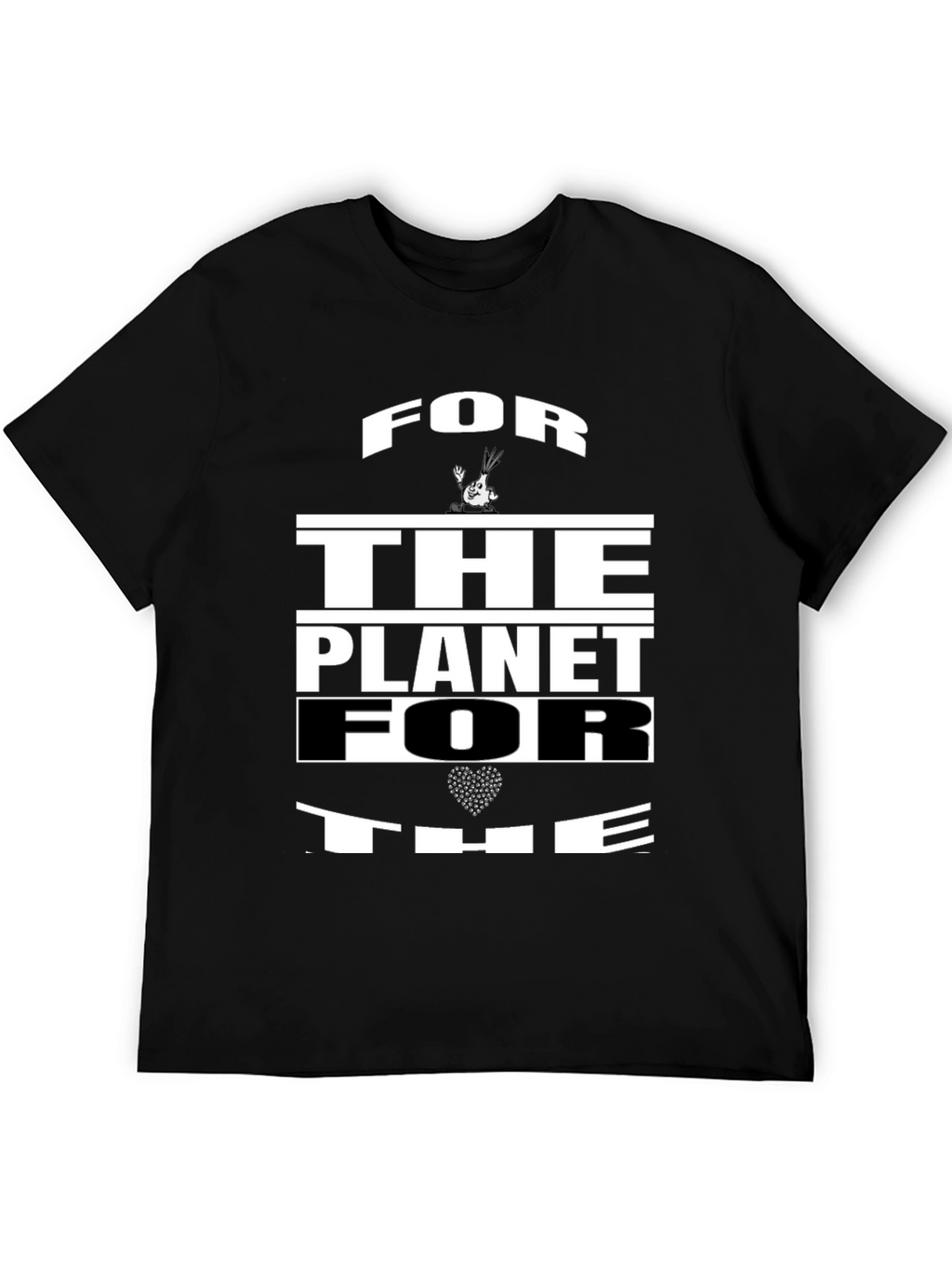 For The Planet Black Graphic Tee