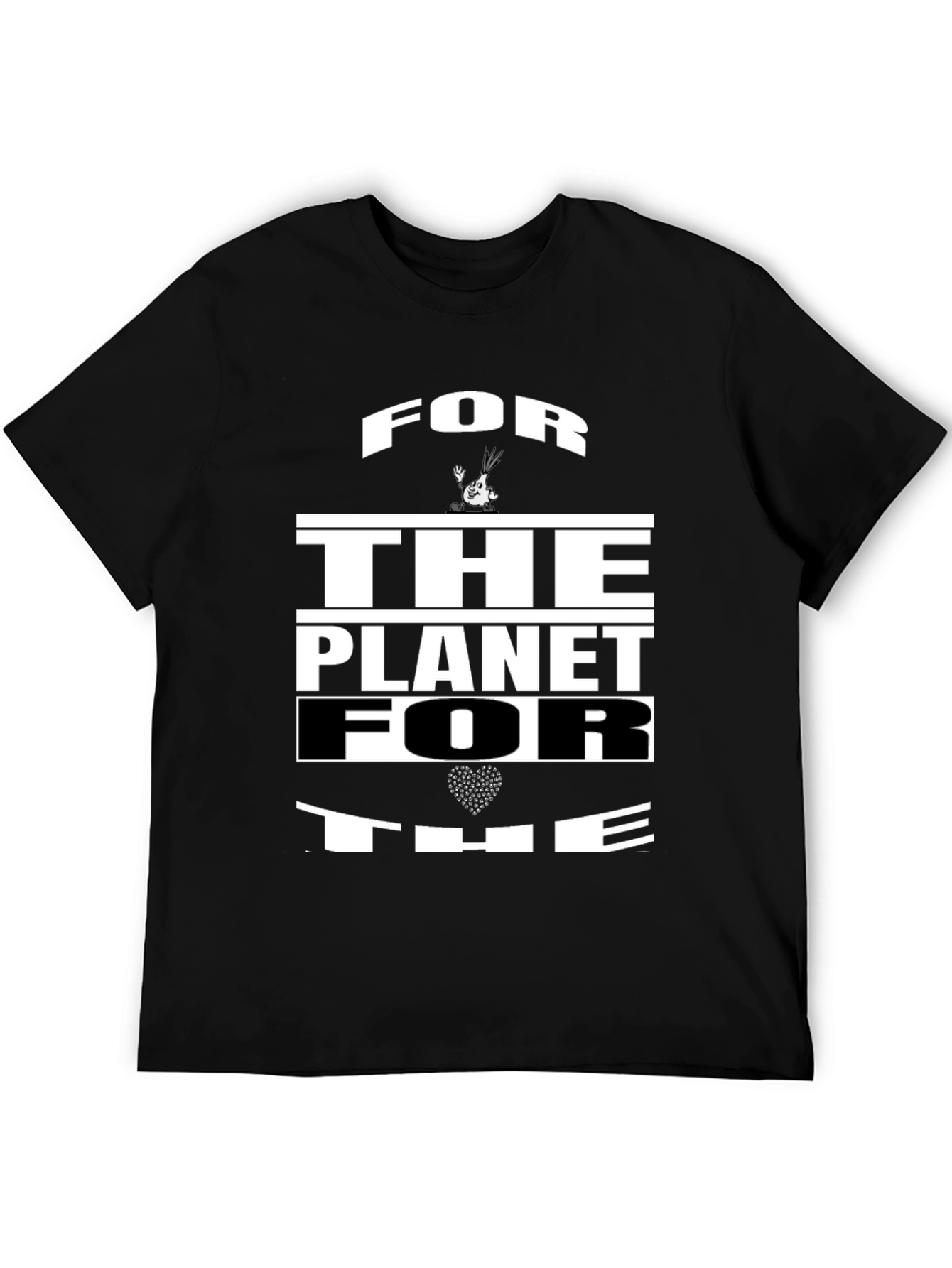 For The Planet Black Graphic Tee
