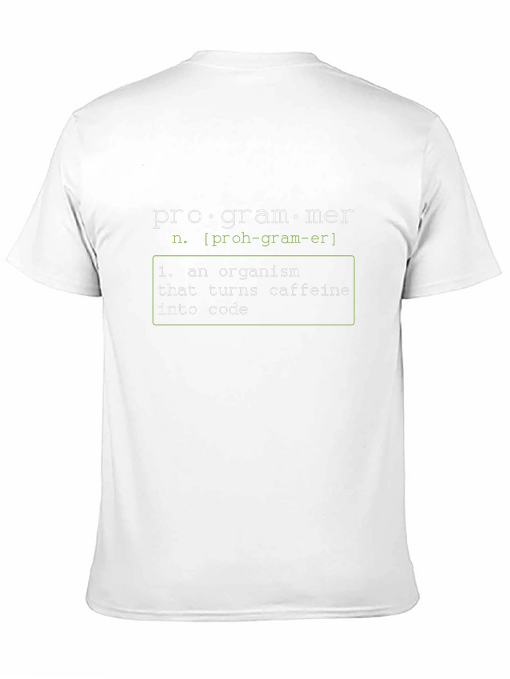 Programmer Definition Graphic Tee - Turns Caffeine Into Code