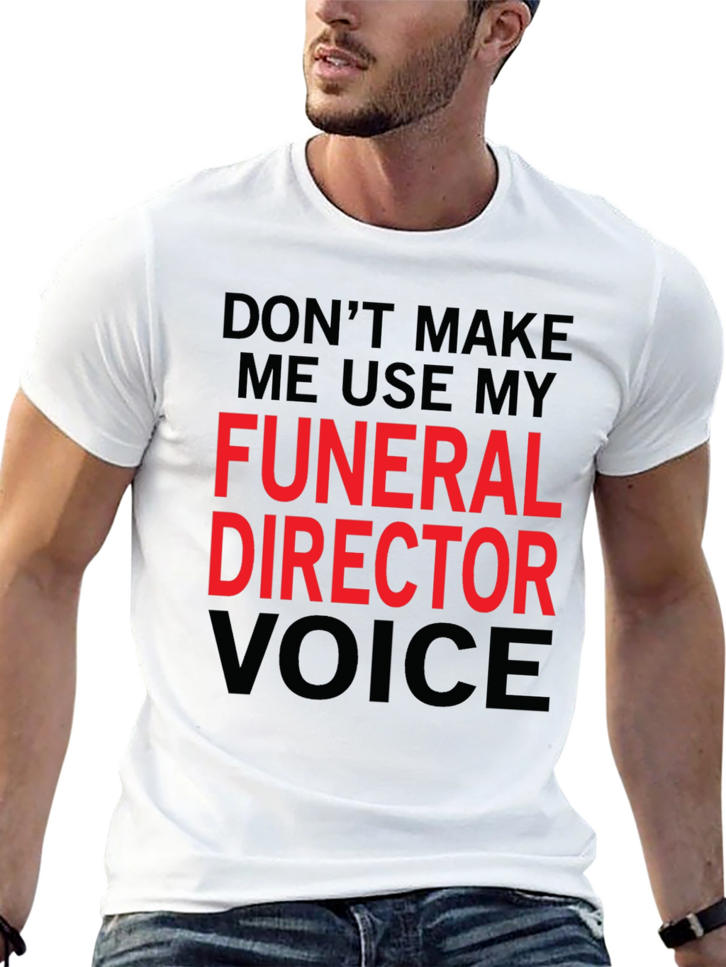 Funeral Director Voice Graphic Tee - Black