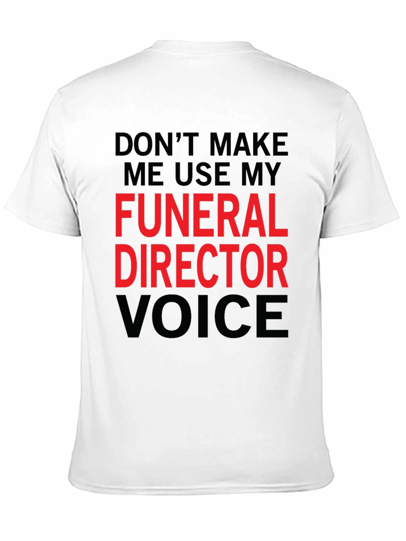 Funeral Director Voice Graphic Tee - Black