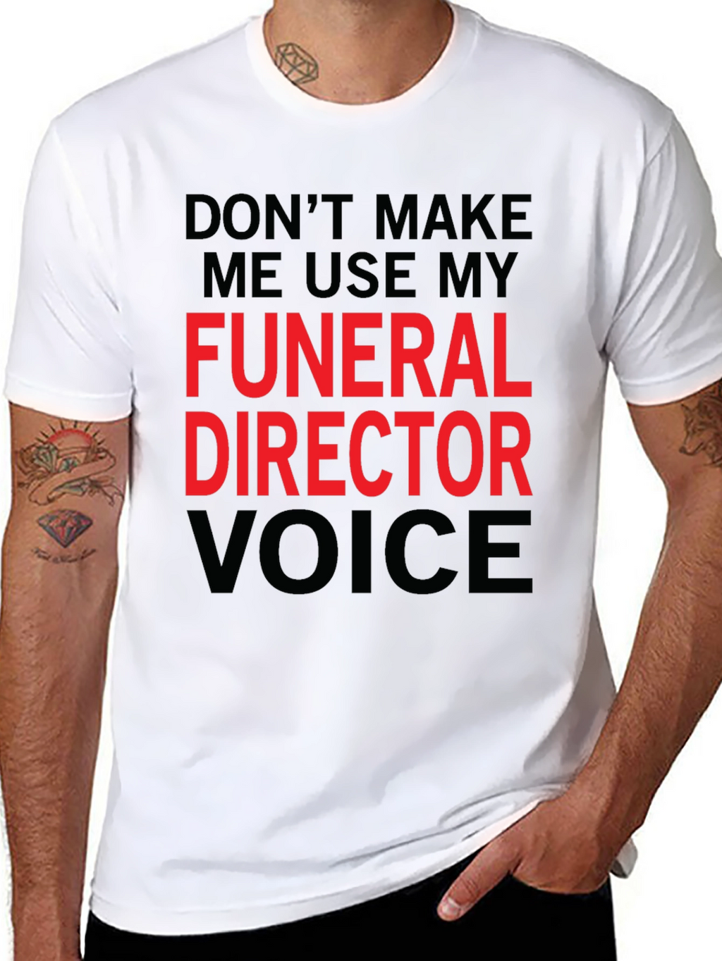 Funeral Director Voice Graphic Tee - Black