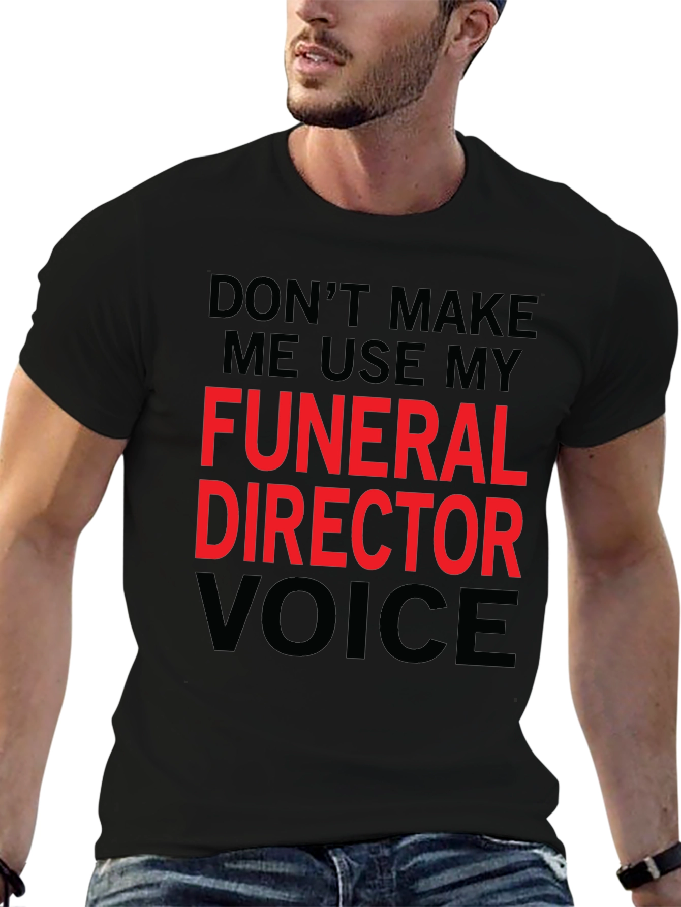 Funeral Director Voice Graphic Tee - Black