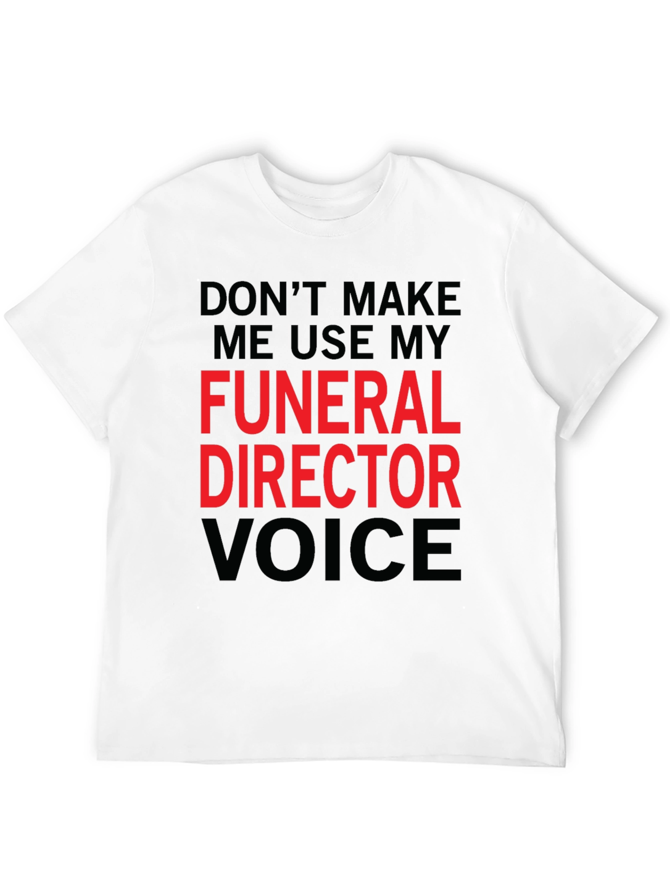 Funeral Director Voice Graphic Tee - Black