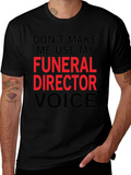 Funeral Director Voice Graphic Tee - Black