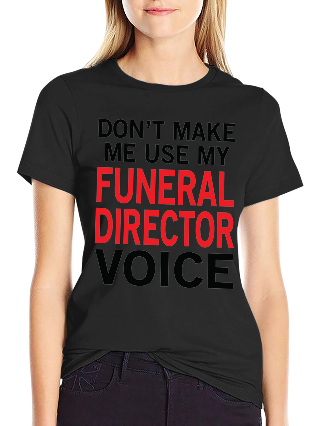 Funeral Director Voice Graphic Tee - Black