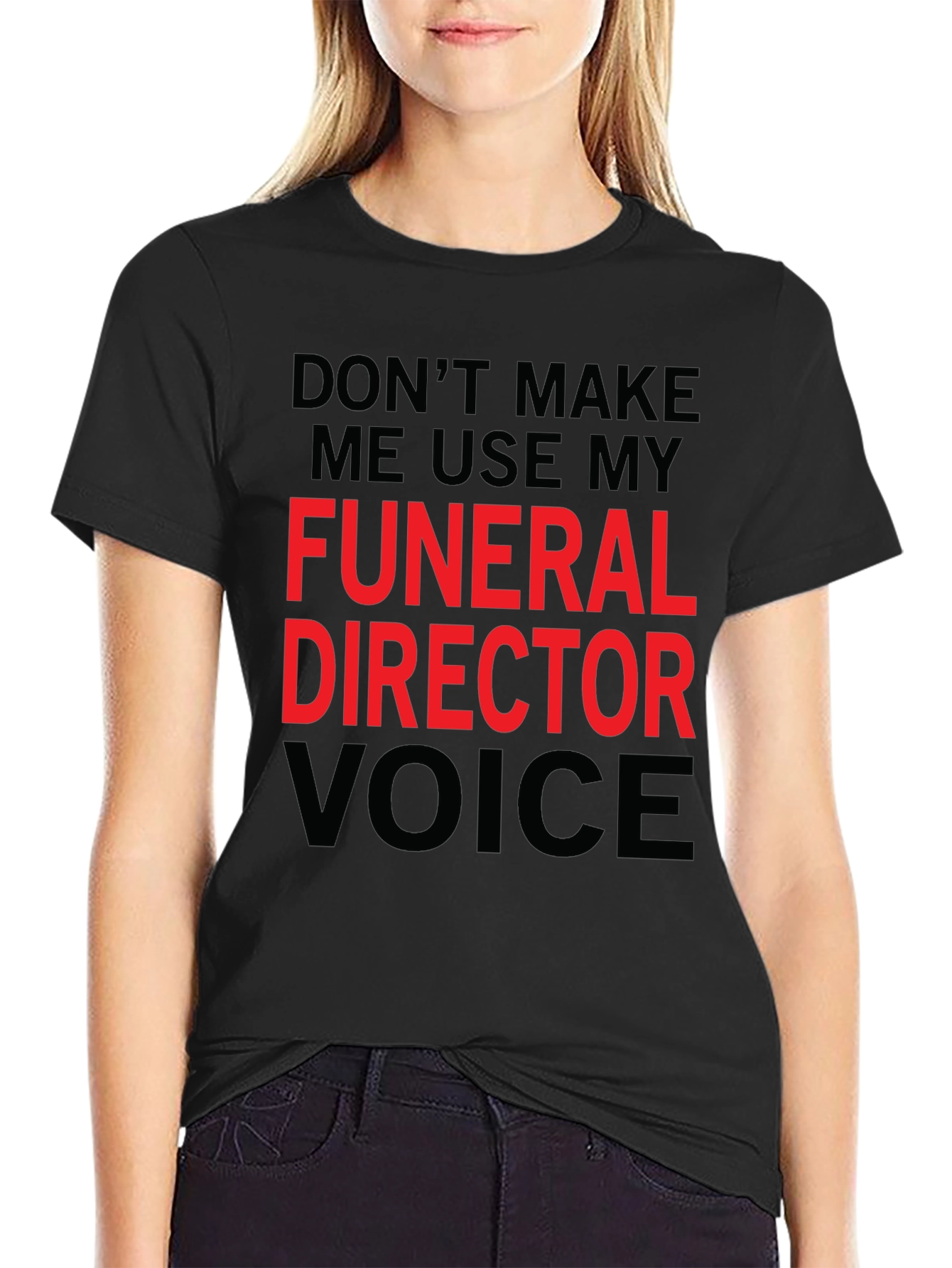 Funeral Director Voice Graphic Tee - Black