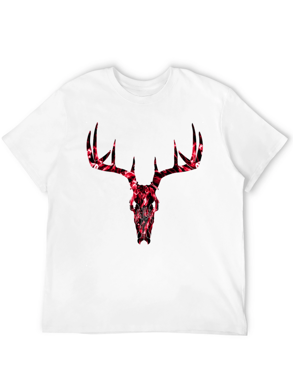 Deer Skull Graphic Tee - Mens Black T-Shirt