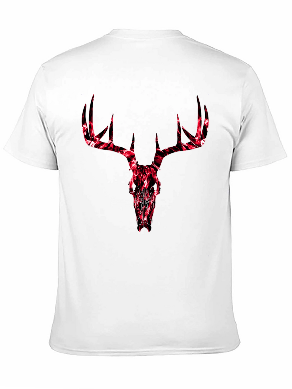Deer Skull Graphic Tee - Mens Black T-Shirt