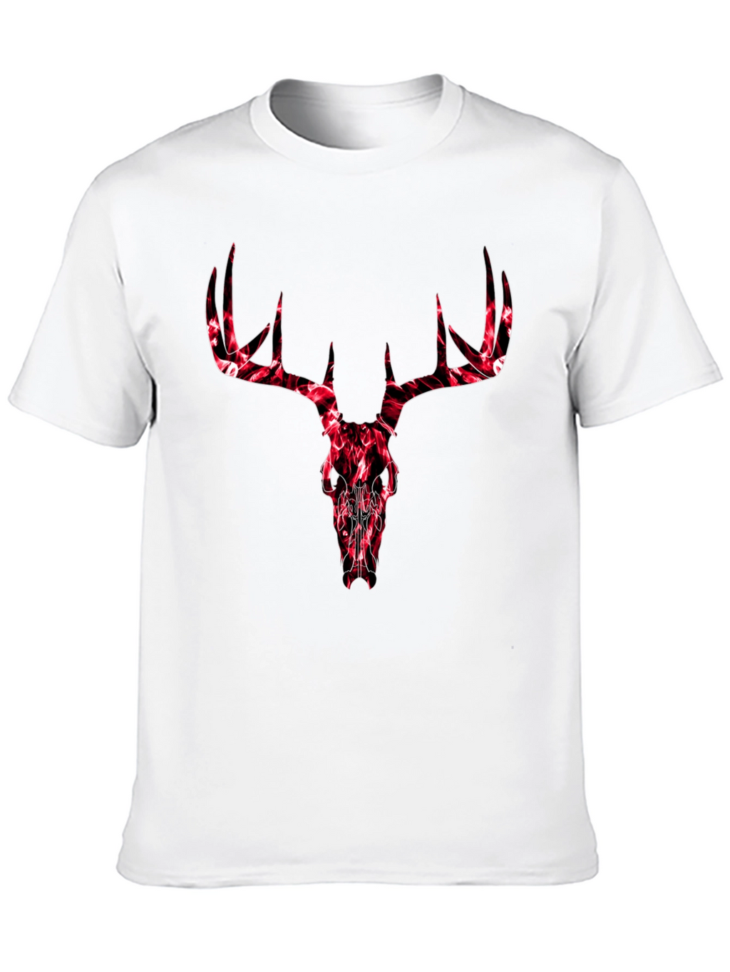 Deer Skull Graphic Tee - Mens Black T-Shirt