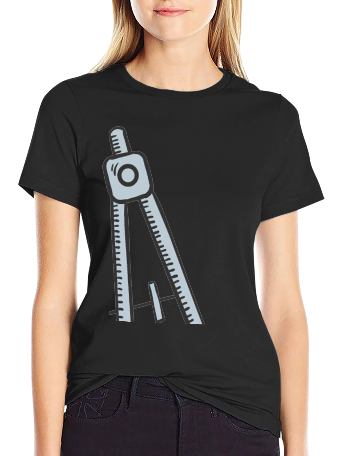 Architect Compass Graphic Tee - Cool Design T-Shirt