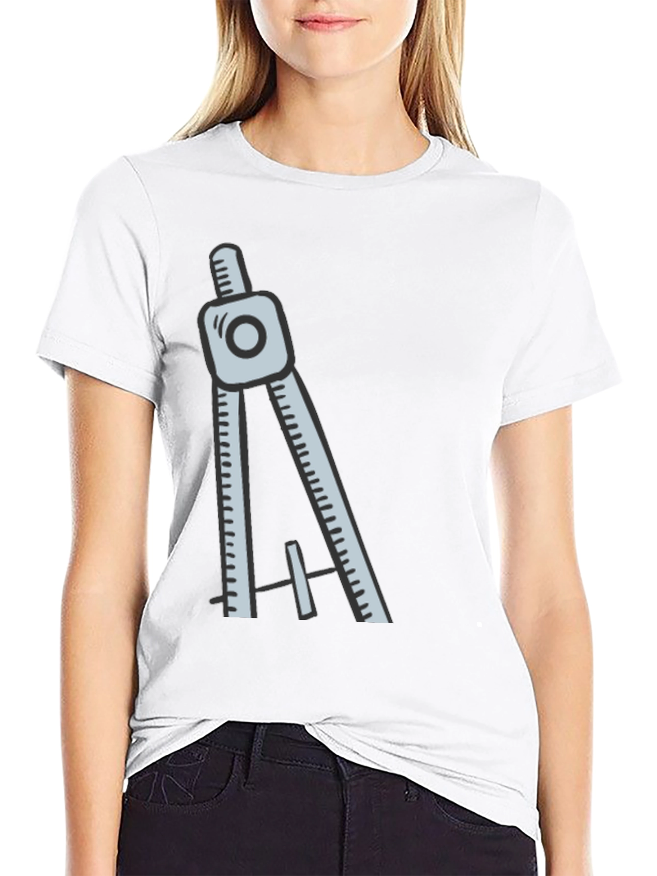 Architect Compass Graphic Tee - Cool Design T-Shirt